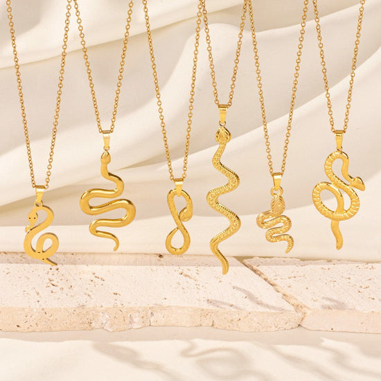 New Snake Necklace Personality Affordable Luxury Stainless Steel