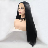 13*3" Lace Front Wigs Synthetic Long Straight 24" 130% Density - FasionByMatteo