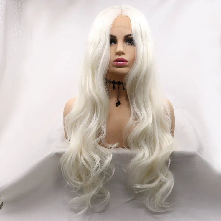 13*3" Lace Front Wigs Synthetic Long Wavy 24" 130% Density - FasionByMatteo