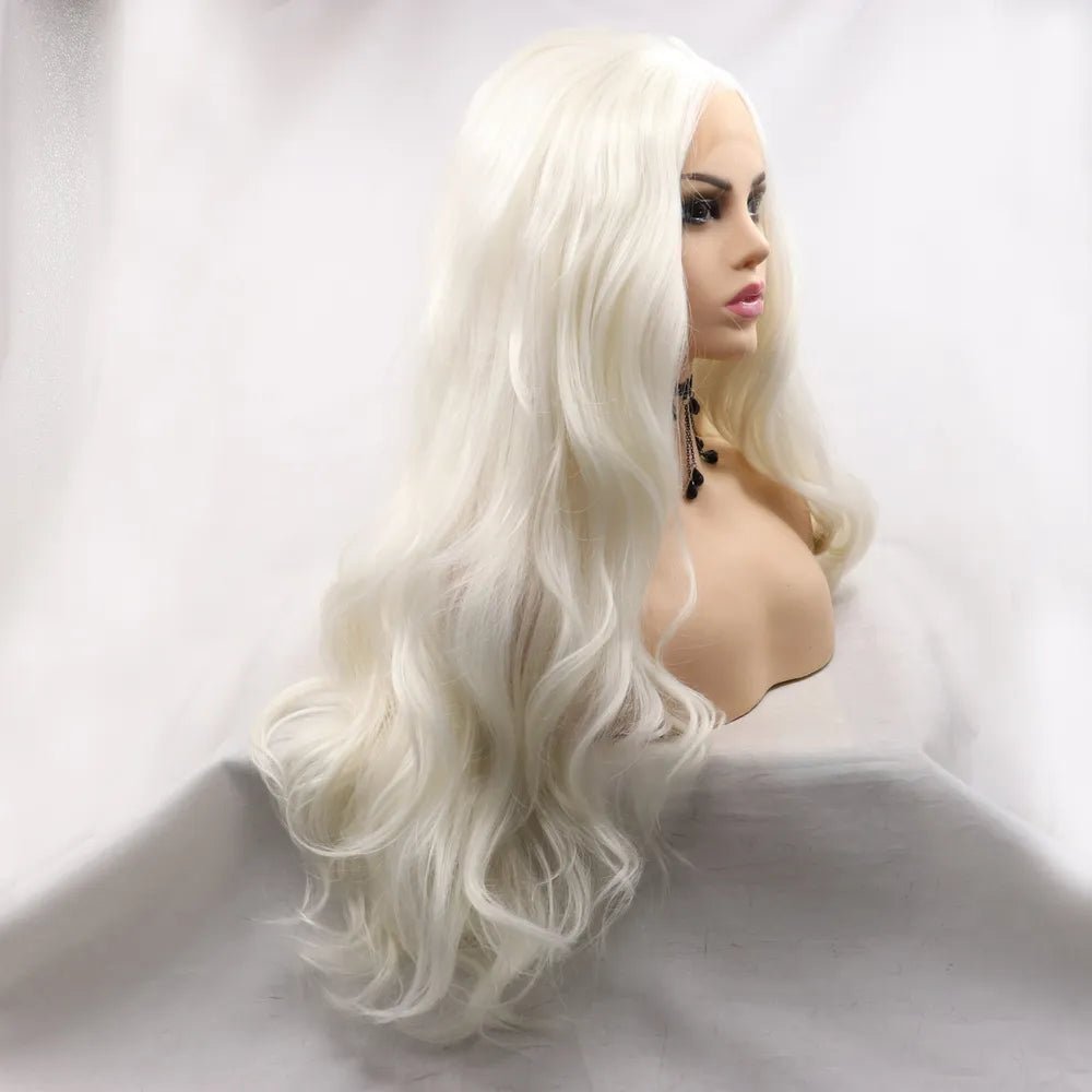 13*3" Lace Front Wigs Synthetic Long Wavy 24" 130% Density - FasionByMatteo