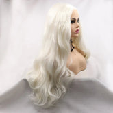 13*3" Lace Front Wigs Synthetic Long Wavy 24" 130% Density - FasionByMatteo