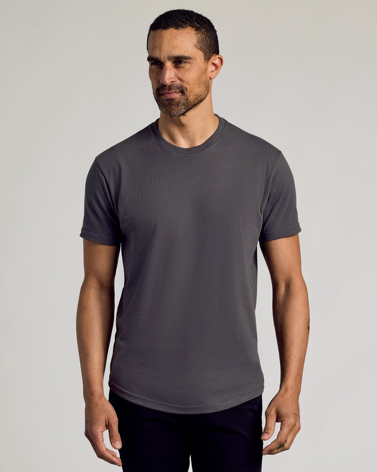 The Essentials Curved Hem Classic Crew Neck 3-Pack