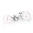 4.00 CTTW 18K Gold Genuine Cultured Pearl Earring in 18K White Gold Plated