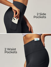 Leggings with Pockets for Women High Waisted Yoga Pants Women Tummy Control Workout Compression Running Leggings