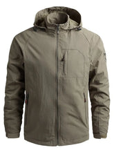 Men’s plus size tactical hooded softshell jacket — durable outdoor coat with weather-resistant design