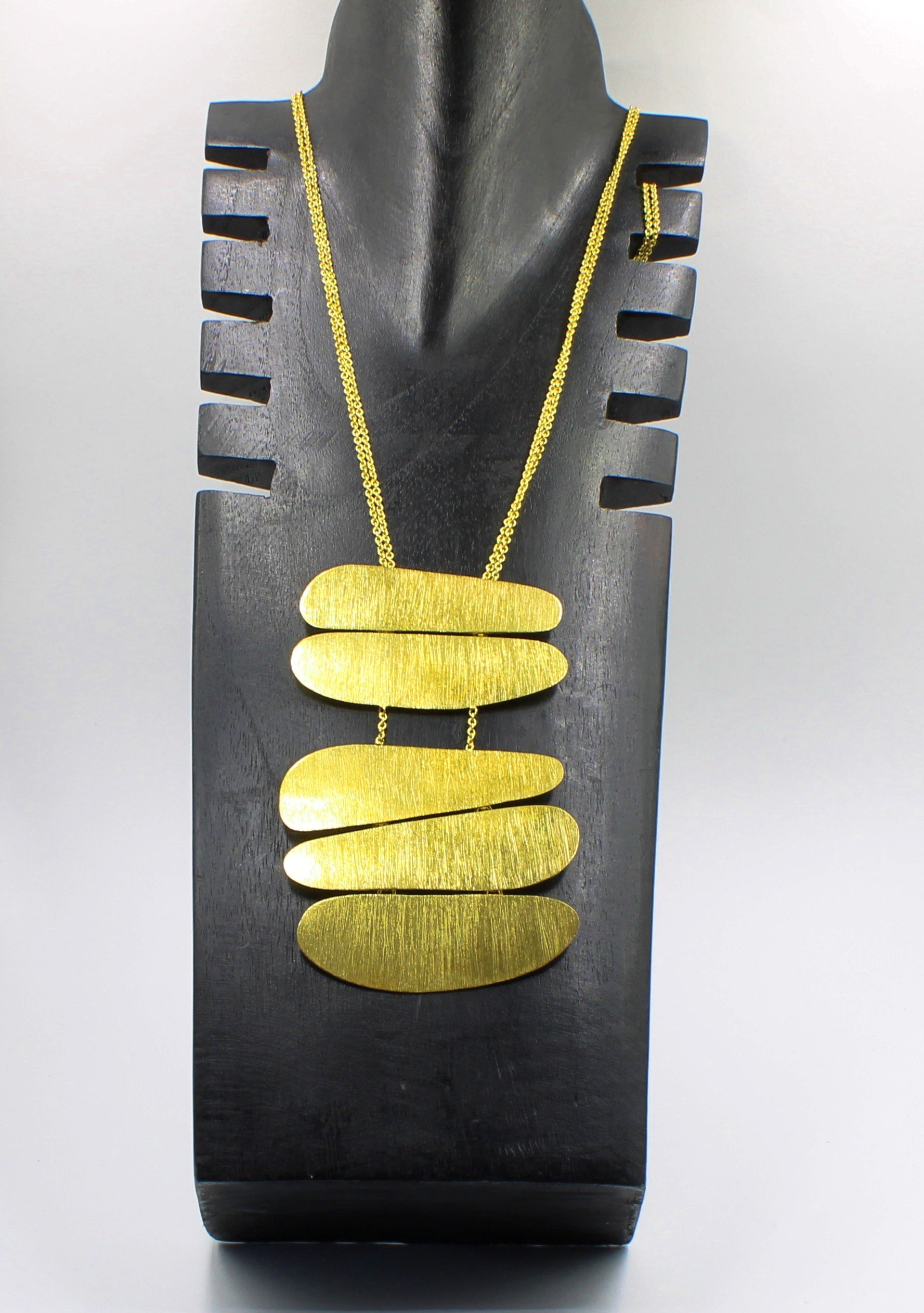 PALEOLITHIC gold plated necklace - Design with character
