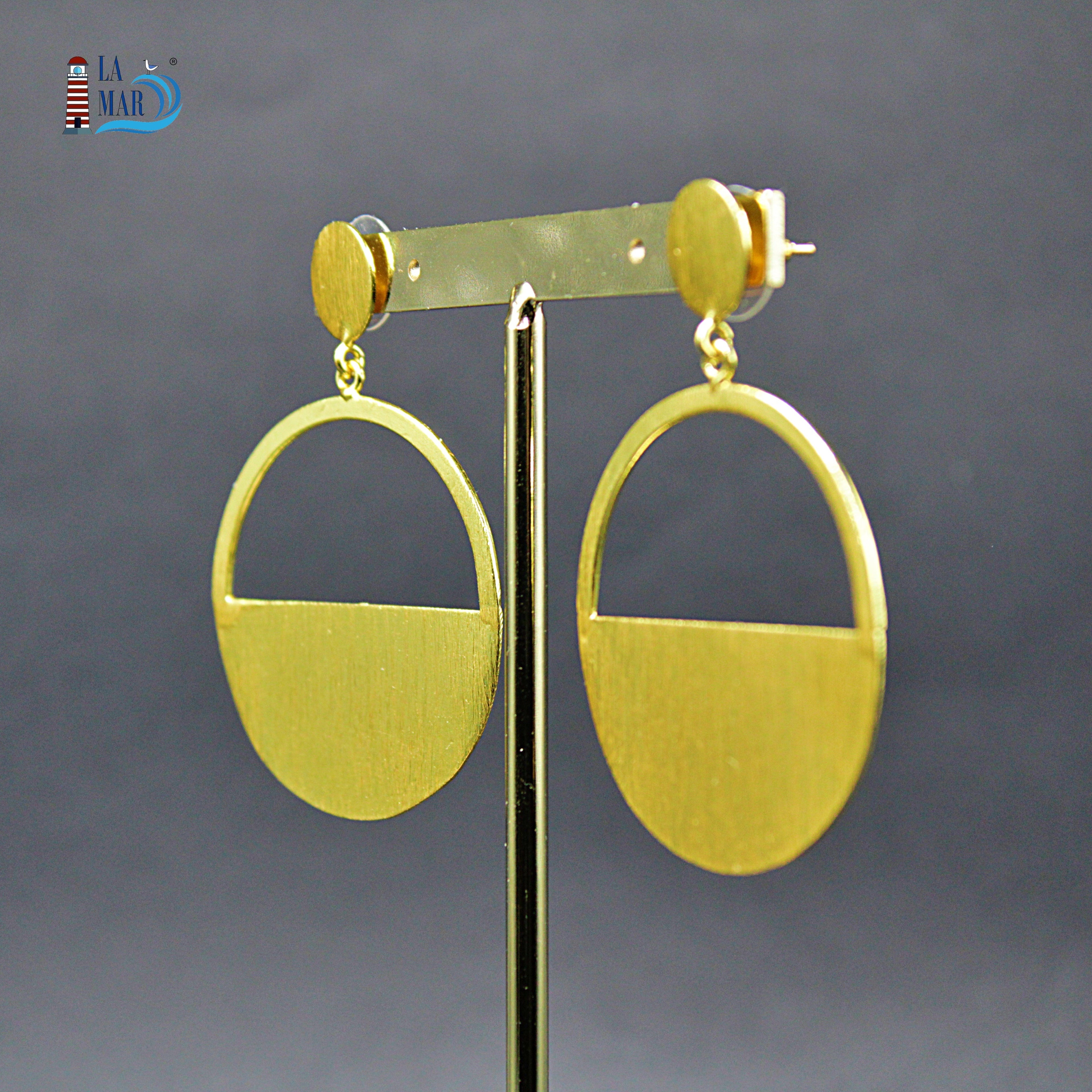 ORIZZONTE gold-plated earrings