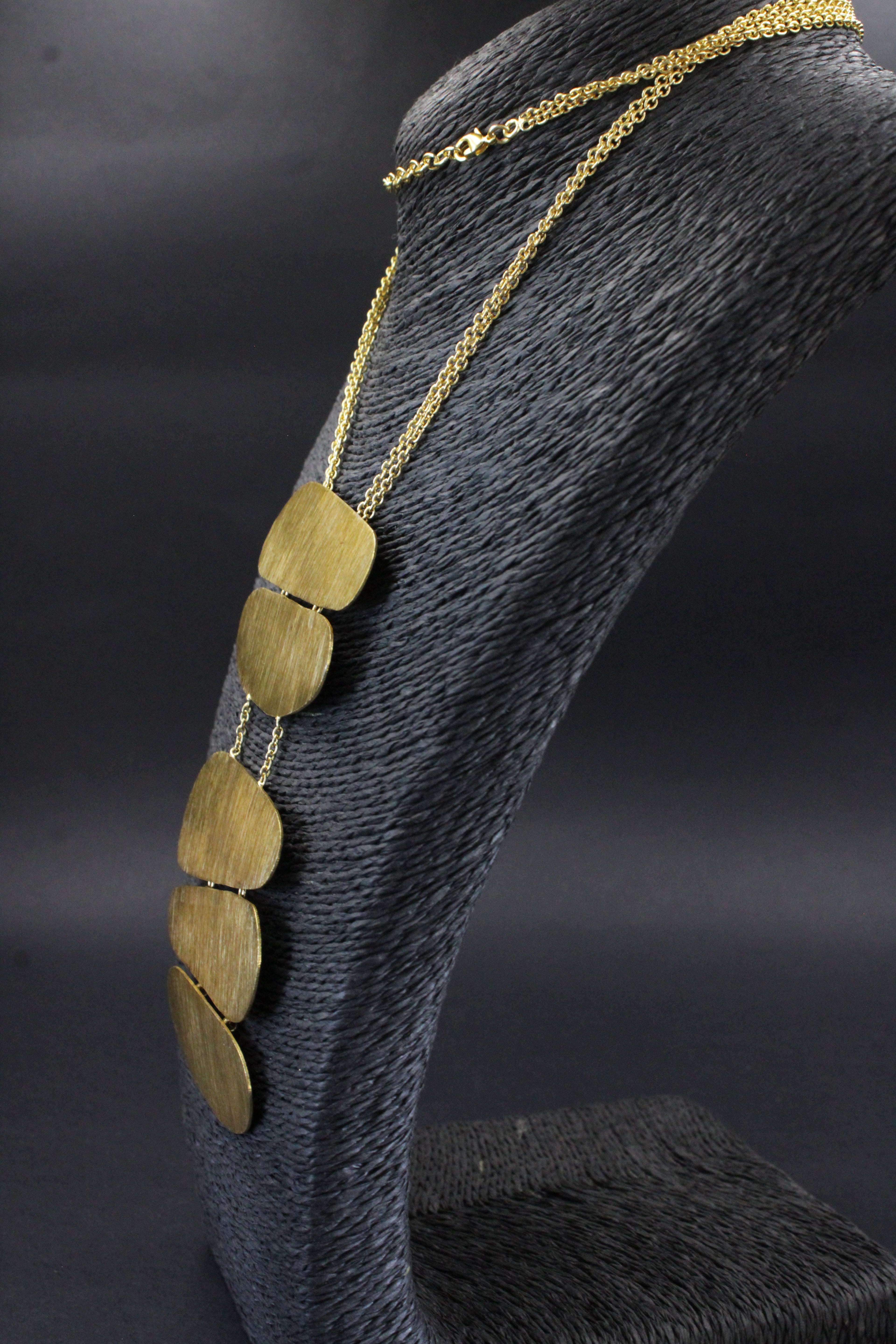 PALEOLITHIC gold plated necklace - Design with character