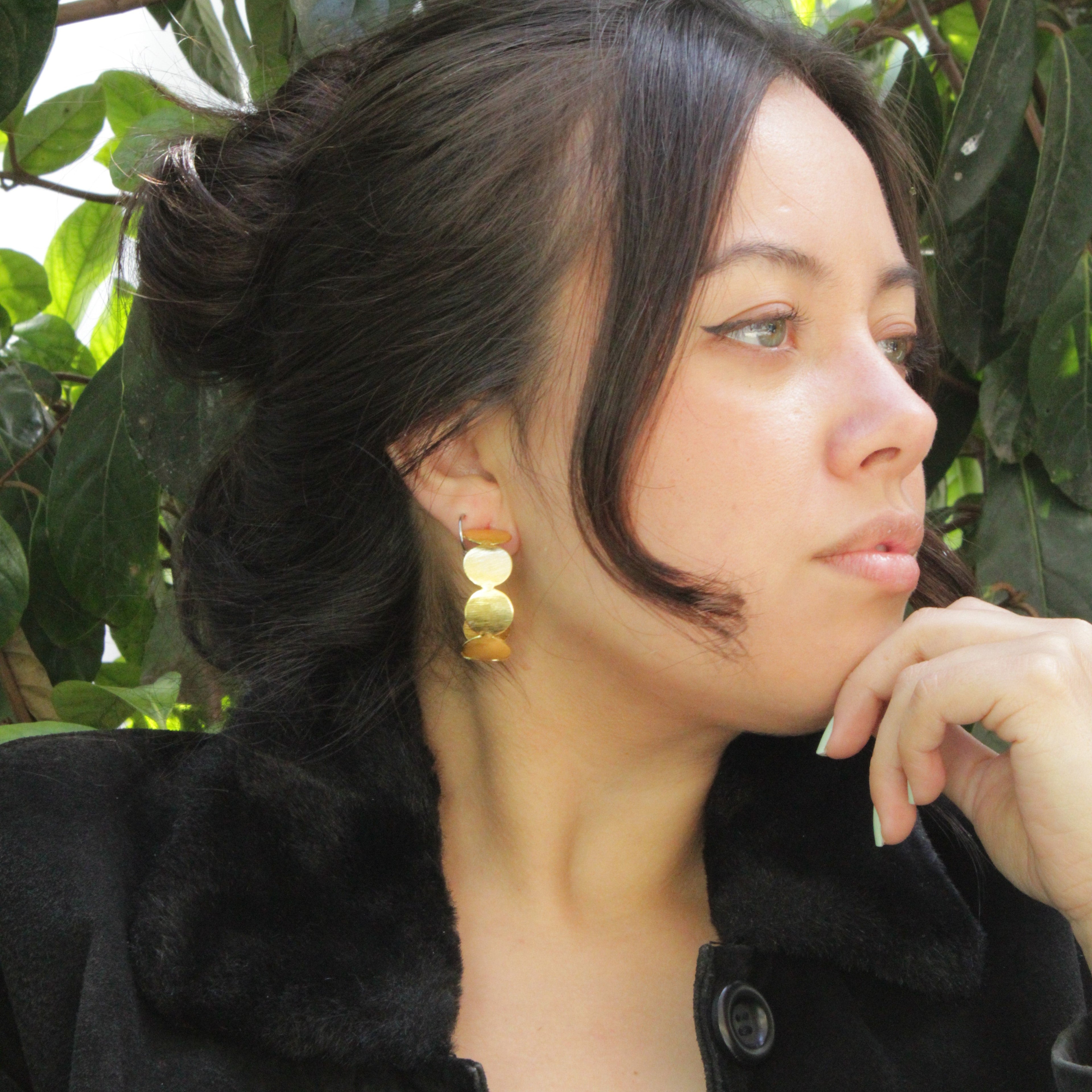 CLASSIC gold-plated earrings - Design with character