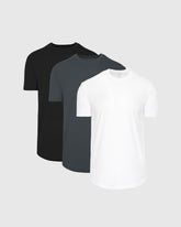 The Essentials Curved Hem Classic Crew Neck 3-Pack