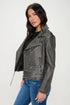 Coalition LA Zip Up Biker Jacket with Belt for Adult women - FasionByMatteo