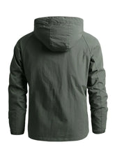 Men’s plus size tactical hooded softshell jacket — durable outdoor coat with weather-resistant design