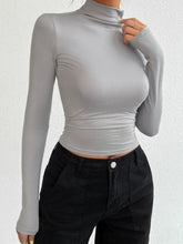 Devine Mock Neck Long Sleeve T-Shirt for Adult women - FasionByMatteo