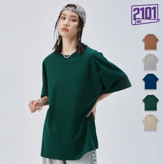 Solid Color BASIC Oversize Cotton T-shirt