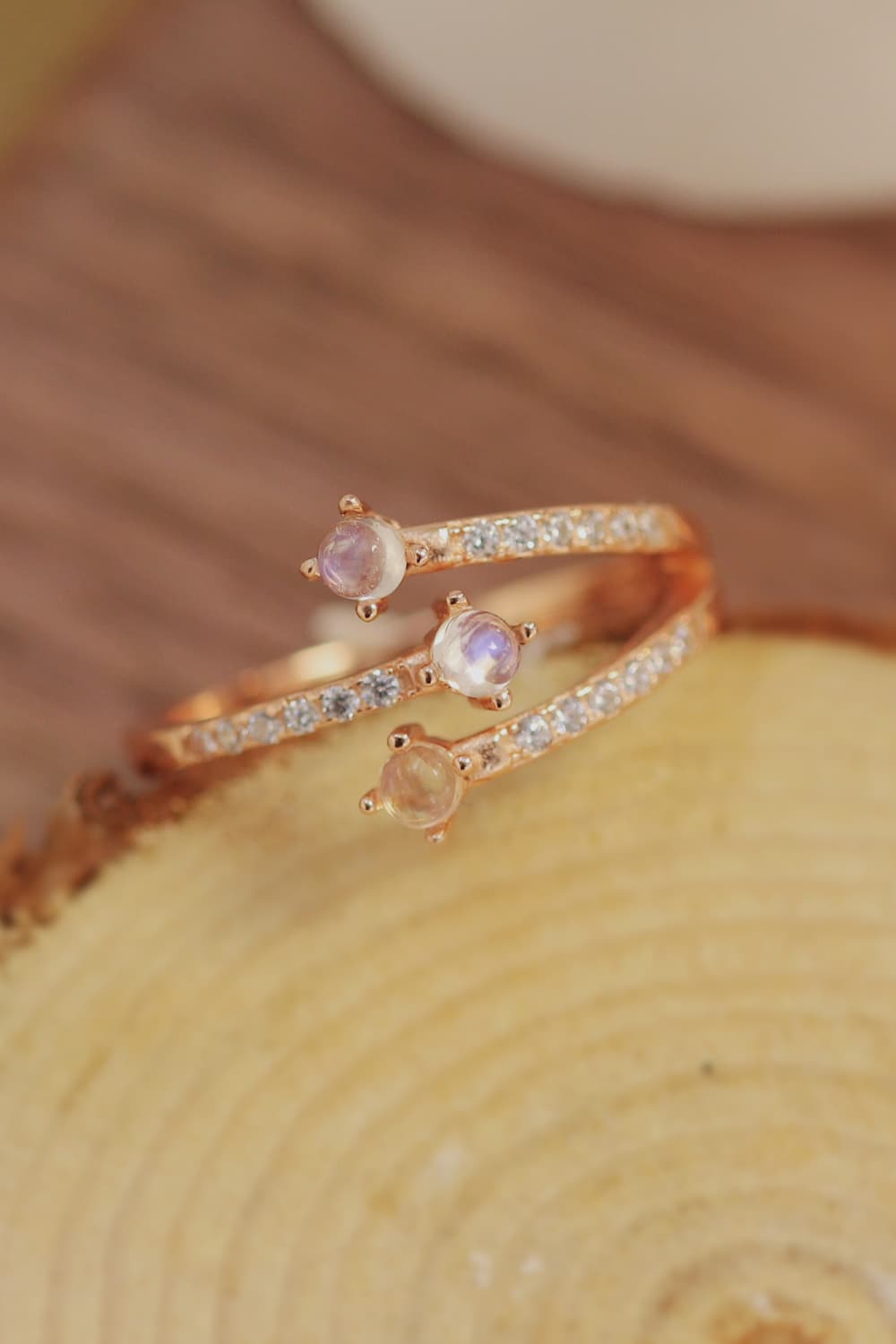 High Quality Natural Moonstone 925 Sterling Silver Ring - FasionByMatteo