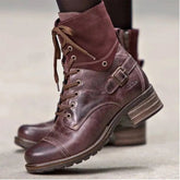 Lace - Up Block Heel Boots for Adult women - FasionByMatteo