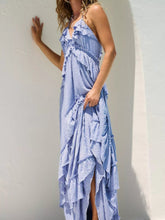 Ruffled Halter Neck Maxi Dress for Adult women - FasionByMatteo