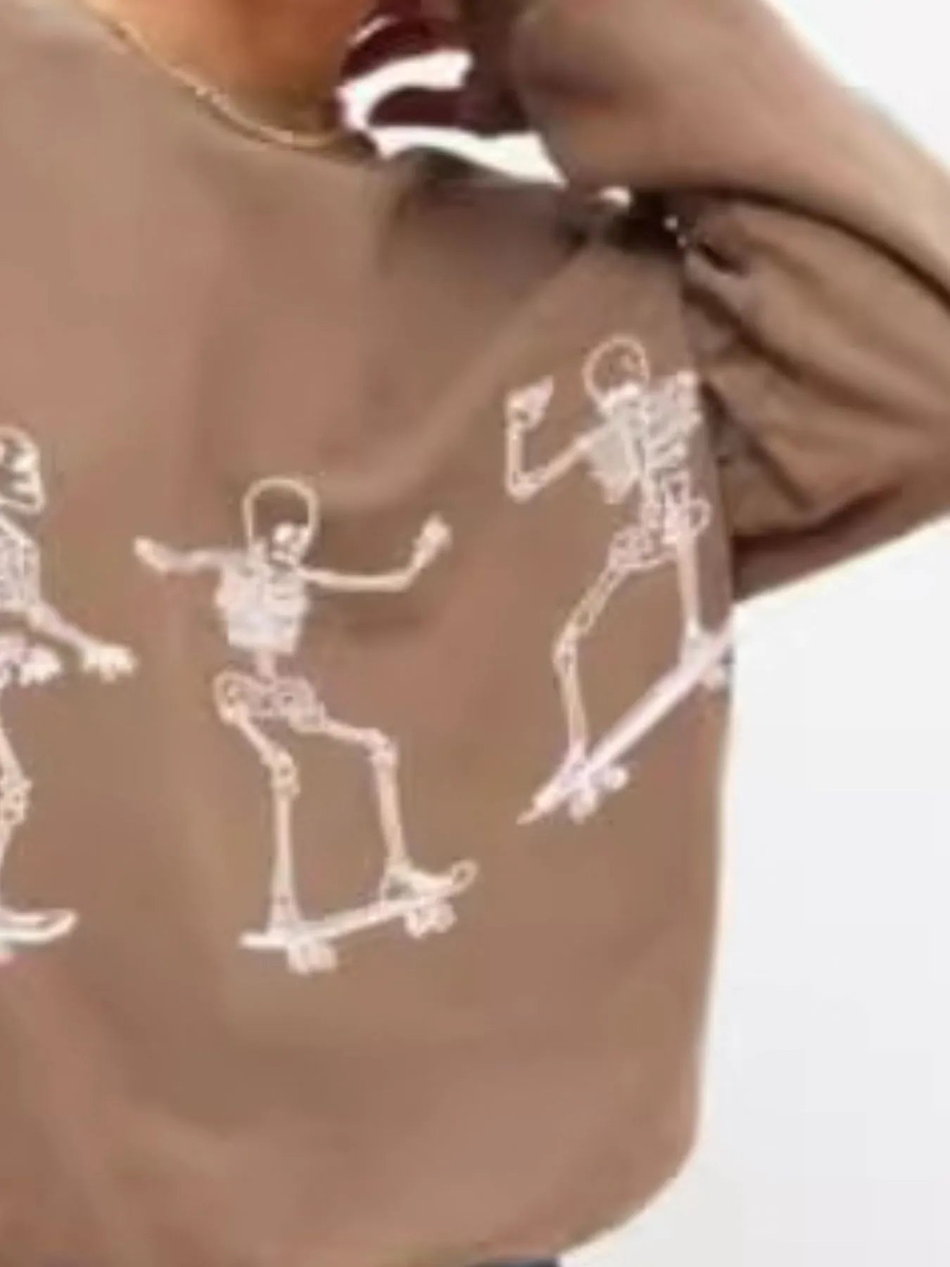 Skeleton Graphic Oversized Sweatshirt for Adult women - FasionByMatteo