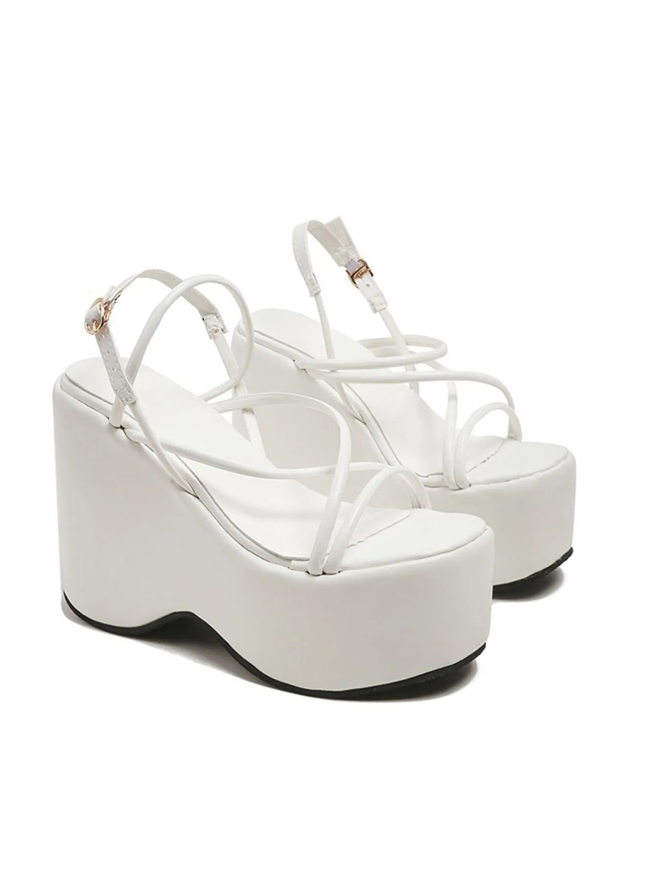 Strappy Platform Wedge Sandals for Adult women - FasionByMatteo
