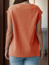 V - Neck Cap Sleeve Knit Vest for Adult women - FasionByMatteo